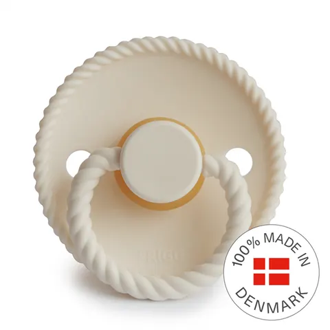 Smoczek FRIGG Rope Silikon Cream Rozmiar 2