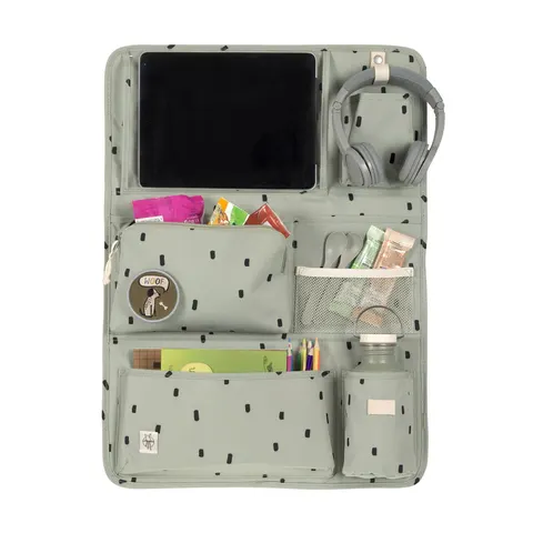 Lassig Organizer samochodowy Happy Dots Light Olive