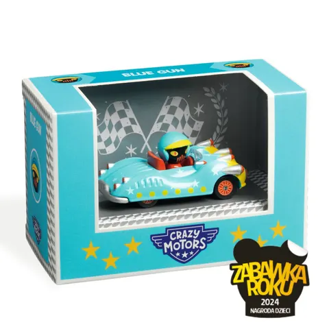 Djeco. Autko CRAZY MOTORS - BLUE GUN