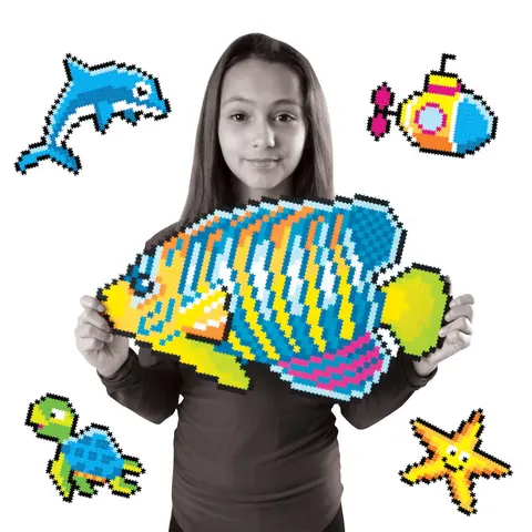 Puzzelki Pixelki Jixelz Pod Wodą 1500 el. - Fat Brain Toys