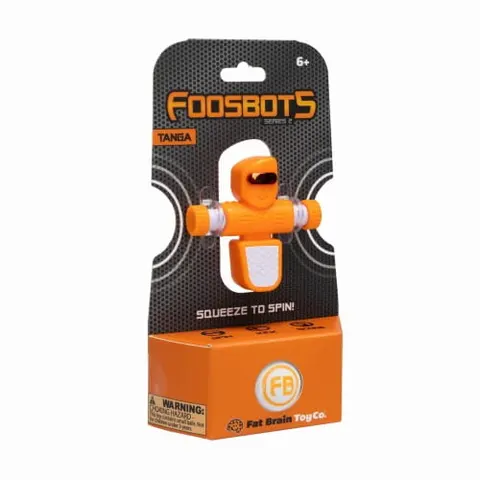 Pomarańczowy Piłkarzyki Foosbots. Zestaw dla Jednego Gracza.