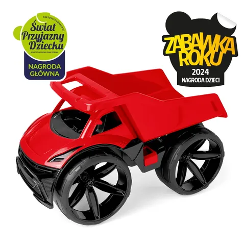 WADER. Maximus Wywrotka czerwona. Samochód zabawka