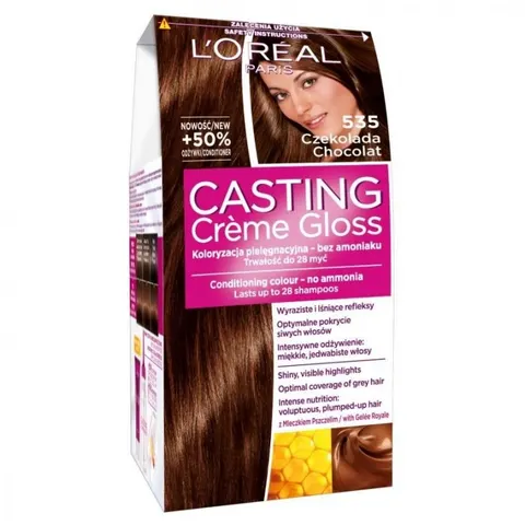 L'OREAL CASTING CREME GLOSS Farba do włosów 535 CZEKOLADA