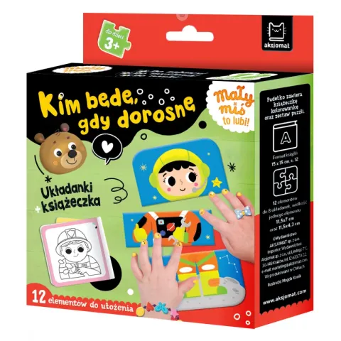 Mały miś to lubi! Kim będę, gdy dorosnę. Układanka dla dzieci 3-6lat