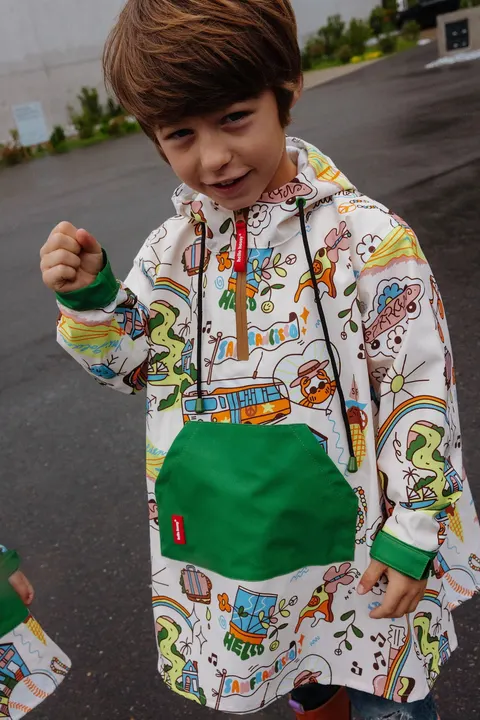Hello Hossy Poncho przeciwdeszczowe dla dzieci San Francisco 4-6 LAT
