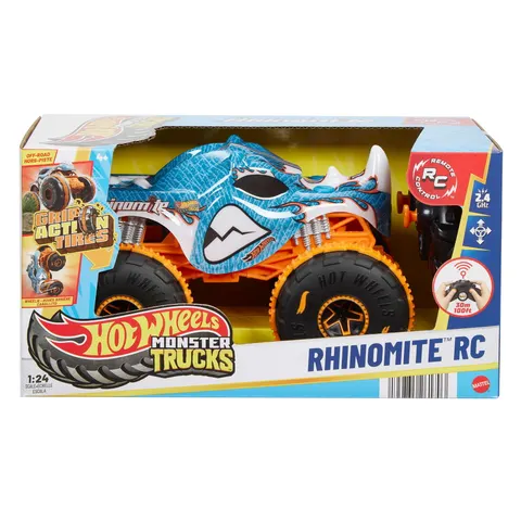 Hot Wheels samochód RC zdalnie sterowany Monster Truck Rhinomite