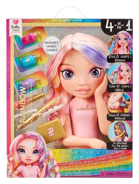 Rainbow High Styling Head Głowa do stylizacji fryzur, zabawka kreatywna
