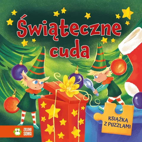 Świąteczne cuda. Książka z puzzlami dla dzieci 1-3lat