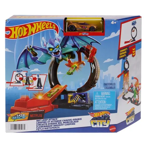 Hot Wheels City Pętla nietoperza, zestaw do zabawy