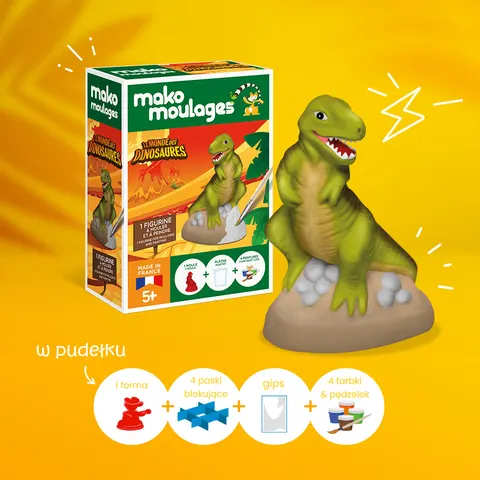 Mako Figurki Tyranozaur 39022 Gipsowe Figurki dla Dzieci