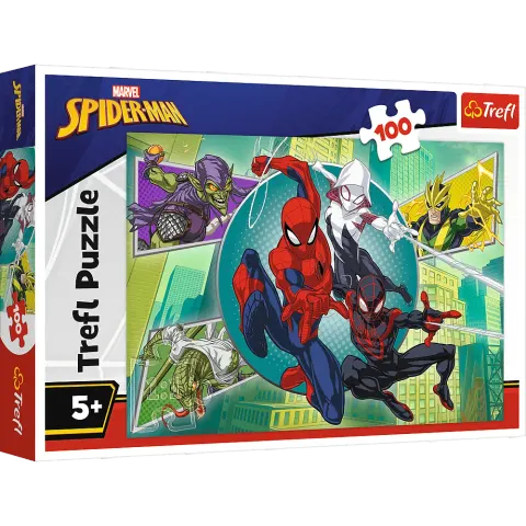Puzzle 100 Spiderman Pajęczna