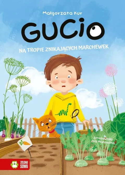 Gucio na tropie znikających marchewek książka dla dzieci