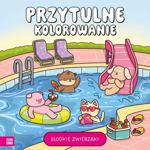 Przytulne kolorowanie. Słodkie zwierzaki kolorowanka