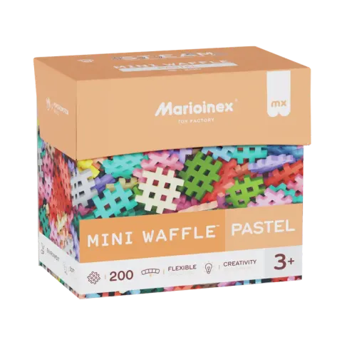 Mini Waffle klocki pastel 200el