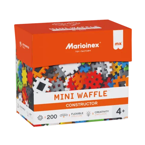 Marioinex, Mini Waffle, Konstruktor, klocki konstrukcyjne, 200 elementów