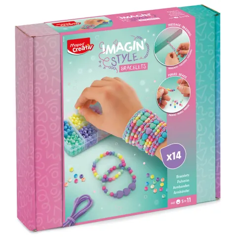 Maped Creativ zestaw do tworzenia bransoletek DIY pastelowy