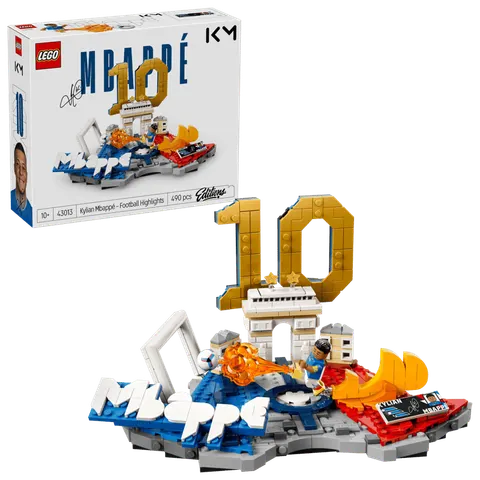 LEGO Klocki Editions 43013 Kylian Mbappé - piłkarskie momenty