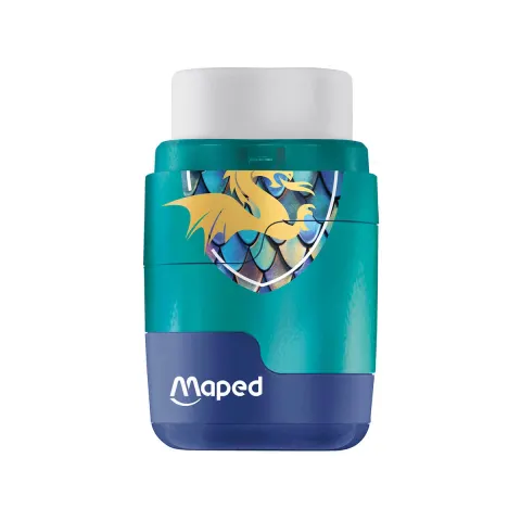 Temperówka z gumką Connect Dragon 2 otwory Maped