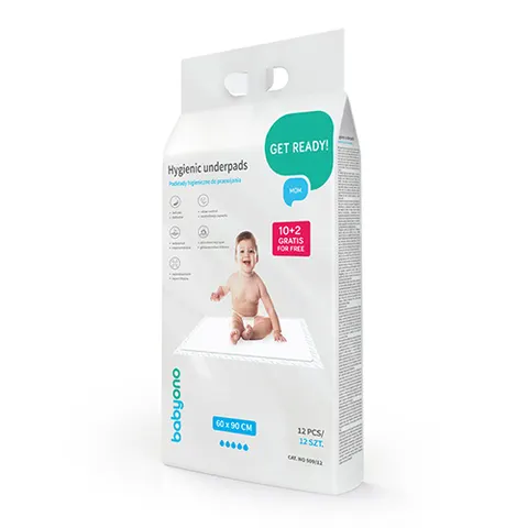 12 Podkłady higieniczne 60x90cm 10 sztuk + 2 gratis