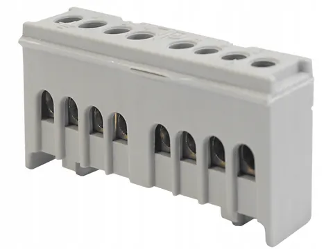 Mostek W Obudowie Listwa Zaciskowa N+pe 2x4p Szara