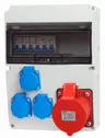 Rozdzielnica RSW 1x 16A 5P, 3x 230V, zabezpieczona 16A