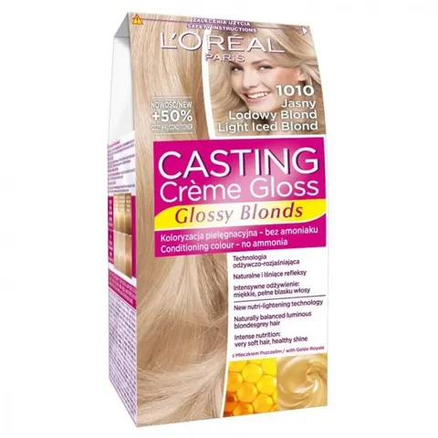 LOREAL CASTING CREME GLOSS Farba do włosów 1010 MROŹNY JASNY BLOND