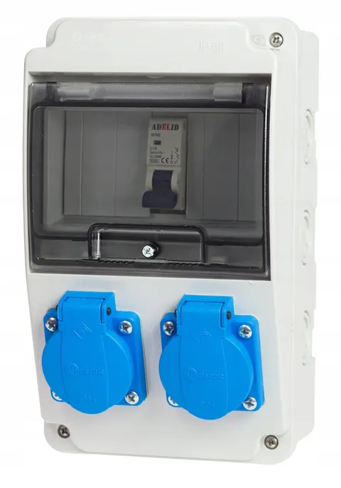 Rozdzielnica budowlana zabezpieczona RSK 2x 230V 16A