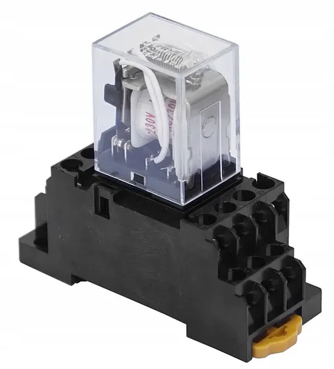 Stycznik Przekaźnik 24V AC 2x5A 1x10A z Podstawką