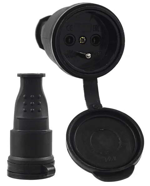 Gniazdo Gumowe Do Przedłużacza 16A 230V IP44