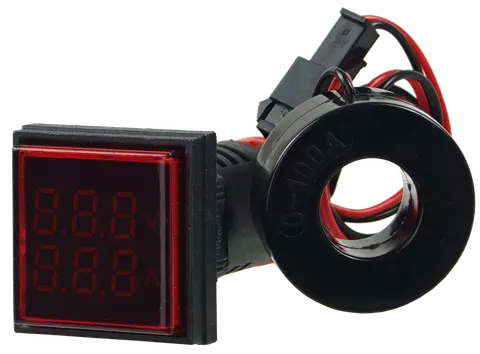 Amperomierz Woltomierz Cyfrowy Tablicowy 100A 500V