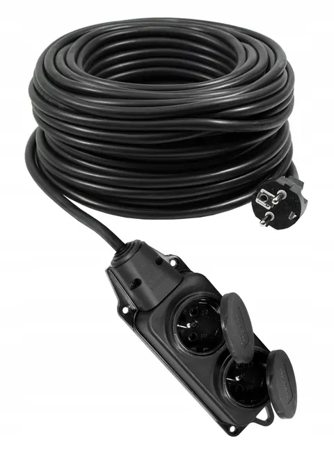 Przedłużacz Budowlany 5m 3x2,5 230V IP44 Dwójnik