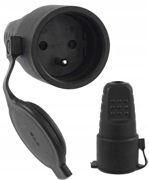 Gniazdo gumowe klapka bole 16A 2P+Z IP44 602229