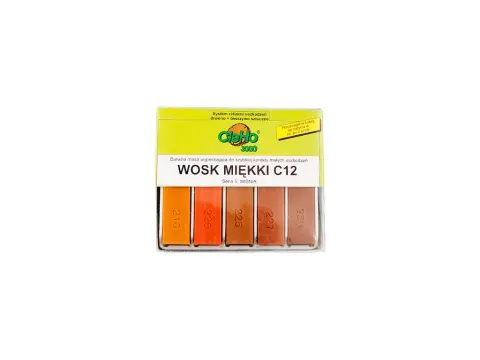 CleHo C12 Wosk retuszujący miękki seria 5 - 5 sztabek