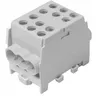 Blok Rozdzielczy Zacisk Odgałęźny 1x25 2x16 szary na szynę TH35 1x100A