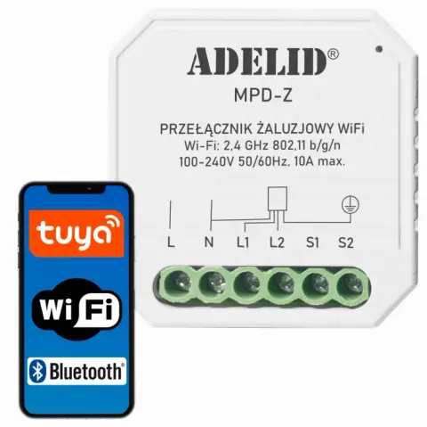 Sterownik Rolet WiFi Dopuszkowy Procentowy TUYA SMART LIFE