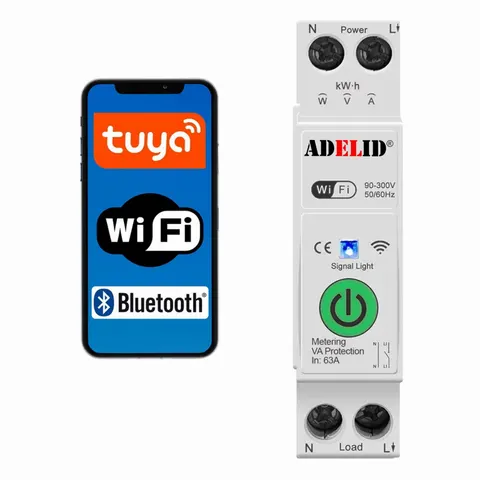 TUYA Wyłącznik Bezpiecznik Nadprądowy WIFI B10A B16A B20A B25A B32A B63A
