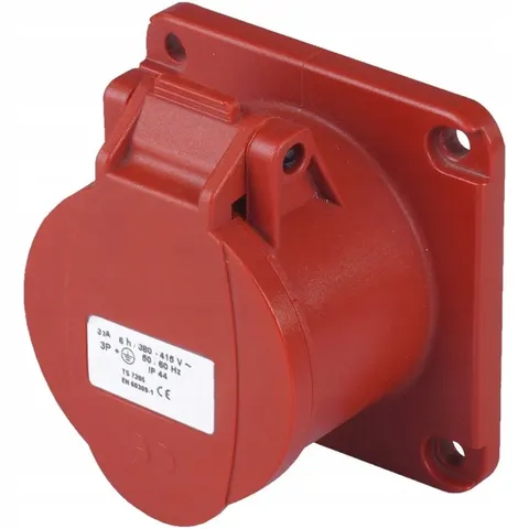 Gniazdo siłowe tablicowe proste 32A 4P 415V 32/4 SIŁA IP44