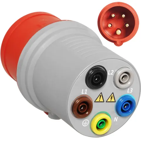 Adapter pomiarowy 16A 5P 400V do mierników instalacji gniazdo siłowe tester