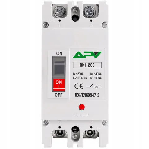 WYŁĄCZNIK OBWODU SOLARNEGO BEZPIECZNIK PRĄDU STAŁEGO 600V DC MCCB 200A RK1