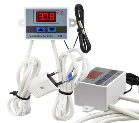 Termostat elektroniczny regulator temperatury z wtyczką 230V