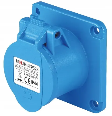 Gniazdo siłowe tablicowe proste camping 32A 3P 230V 32/3 SIŁA IP44