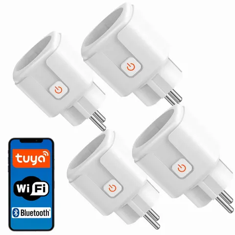 Zestaw 4x Inteligentne gniazdko gniazdo wifi watomierz TIMER licznik Smart TUYA 16A
