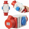 Rozgałęźnik siłowy rozdzielacz kempingowy trójnik adapter 16A 5P 2X230V