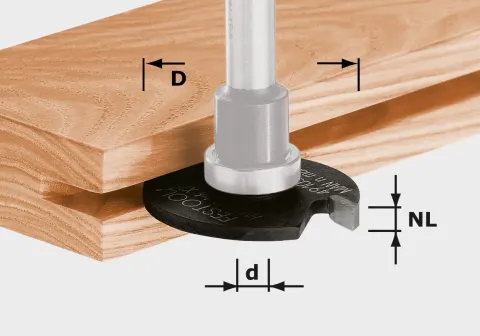 Festool Frez krążkowy do wpustów HW D40x2,8 490421