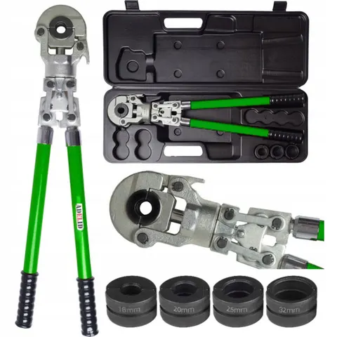 PRASKA ZACISKARKA DO RUR PEX RĘCZNA ZESTAW MATRYCE U 16 - 32 mm