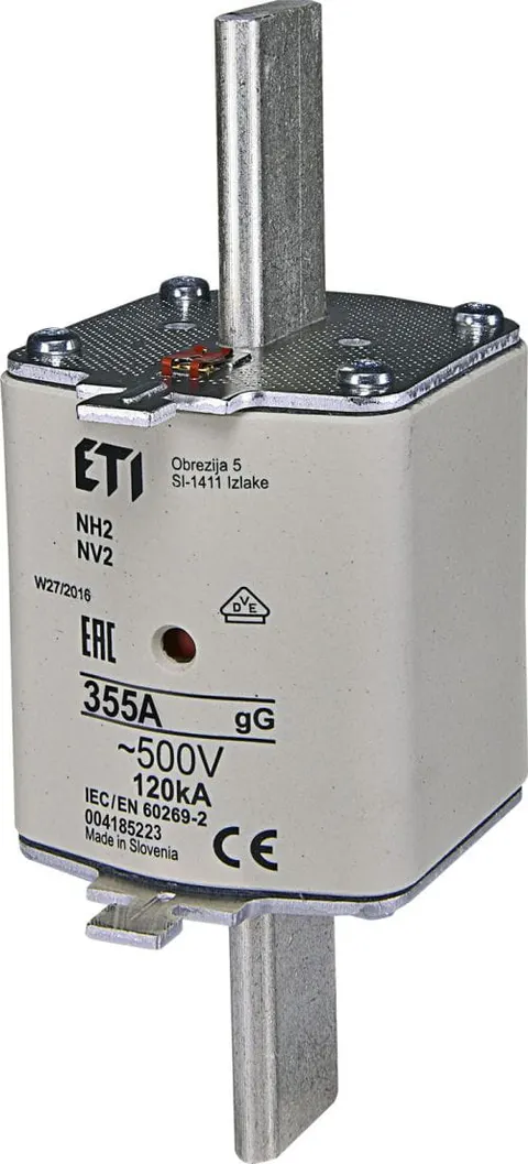 Wkładka topikowa kombi WT 2/gG 355A 500V - ETI Polam