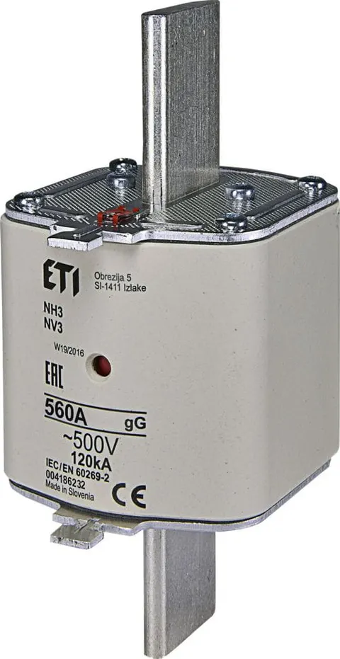Wkładka topikowa WT 3/gG 560A 500V - ETI Polam