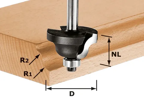 Festool Frez dwupromieniowy HW S8 D38,1/R6,35/R6,35 491030