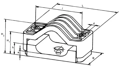 Uchwyt kablowy typu KS 25/36 - Id technik