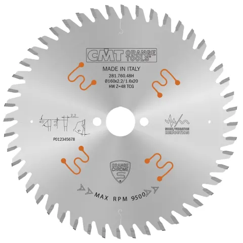 CMT Piły do cięcia płyt laminowanych art. 281 281.790.54FF